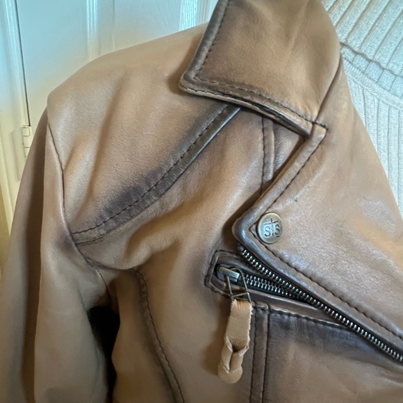 STS Ranch Wear Western Rodeo Leather jacket Fringe 2XL - 1X Plus Size Brown - Picture 6 of 16